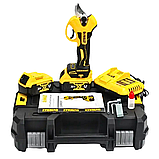Компактний акумуляторний секатор DeWalt 36 В Секатор у валізі Девольт з 2 АКБ Ручний бездротовий секатор, фото 6