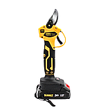 Акумуляторний гілкоріз DeWalt 2АКБ Секатор у валізі Секатор 24V 5AH Садовий секатор з цифровим екраном, фото 6