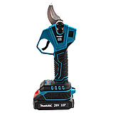 Зручний садовий секатор Makita з 2 АКБ Акумуляторний секатор 24V 5AH Якісний гілкоріз з цифровим екраном, фото 5