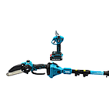 Набір Makita 24V Акумуляторний секатор Електропила Телескопічна штанга 2.6м Акумуляторні інструменти 3в1, фото 5