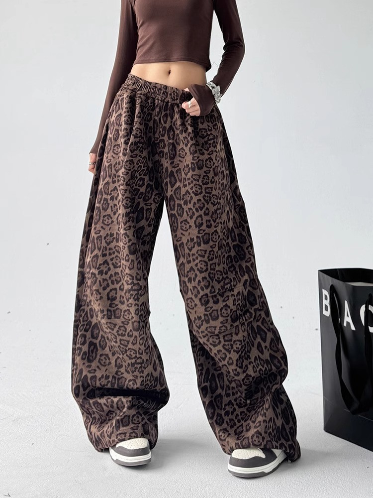 Штани жіночі Y2K Leopard, фото 1