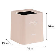 Настільний контейнер для сміття Axent 2132-A_Персиковий, фото 3