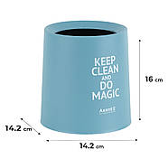 Настільний контейнер для сміття Axent 2131-A_Блакитний, фото 3