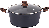 Каструля Bravo Chef класична 24 см (4.1 л) з кришкою, фото 5