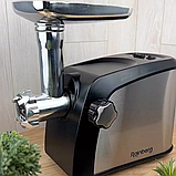 М'ясорубка з терками шатківницею і соковижималкою 9 насадок Rainberg 3800W М'ясорубка електрична з реверсом, фото 7