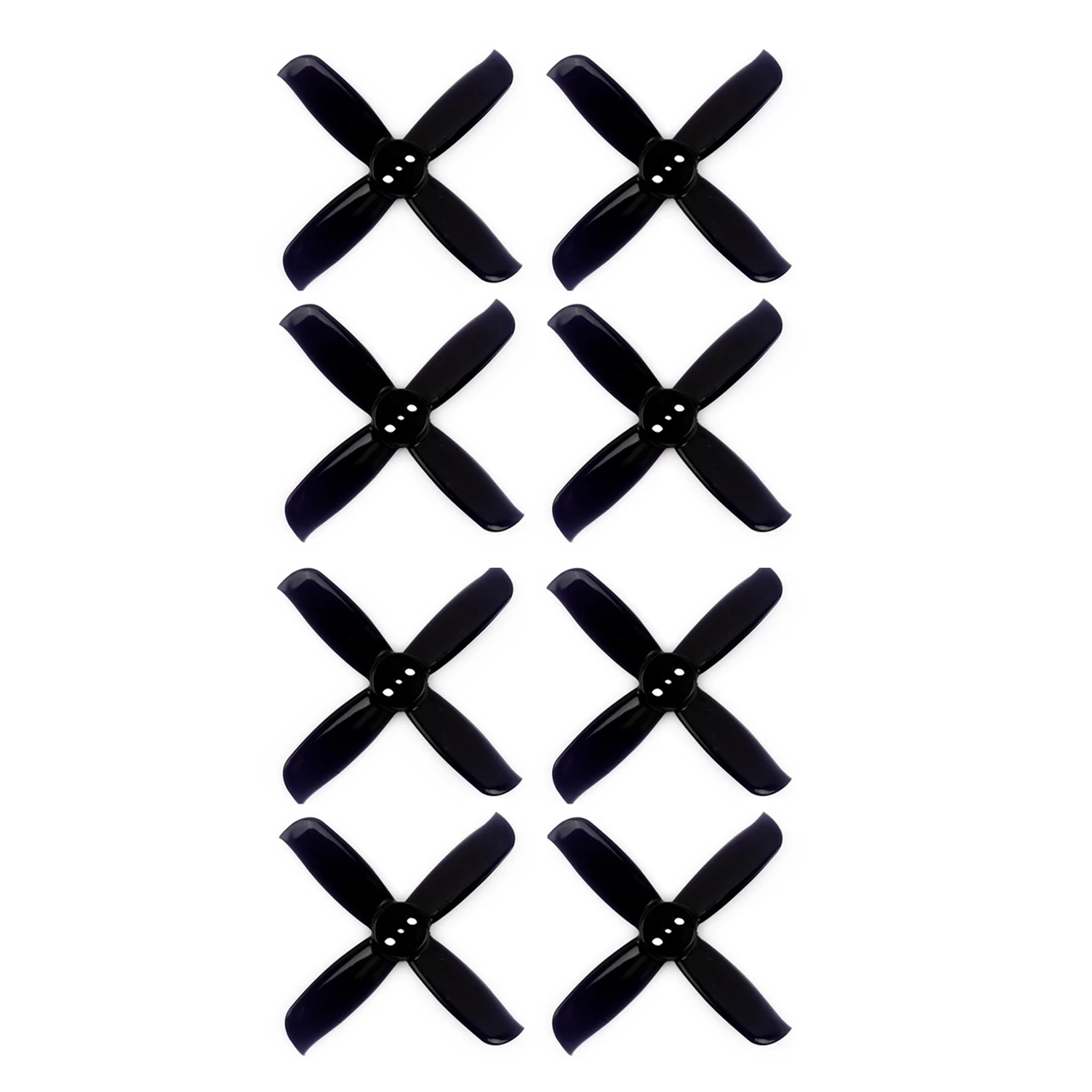 Gemfan Hulkie 2036 52 мм 4 лопаті (1,5 мм вал) для дронів 2S FPV |Сetus X, Meteor85, Mobula8| (8 шт, Black)