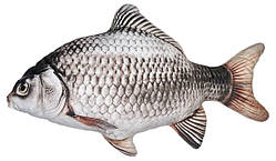 Риба Карась, м'яка дитяча іграшка, сріблий, 60 см