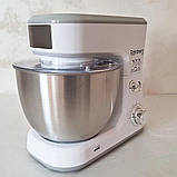Планетарний міксер Rainberg 3200Вт Побутовий тістоміс з чашею 5л Кухонний комбайн 3 насадки, фото 3