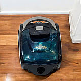 Колбовий пилосос з турбощіткою Crownberg  2600 Вт Пилосос контейнерний без мішка з 4 ступінчастою фільтрацією, фото 3