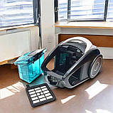 Колбовий пилосос з турбощіткою Crownberg  2600 Вт Пилосос контейнерний без мішка з 4 ступінчастою фільтрацією, фото 5