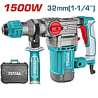 Перфоратор TOTAL TH1153256 SDS-Plus, 1500Вт, 0-950об/хв, 5.5Дж, 0-4500 уд/хв