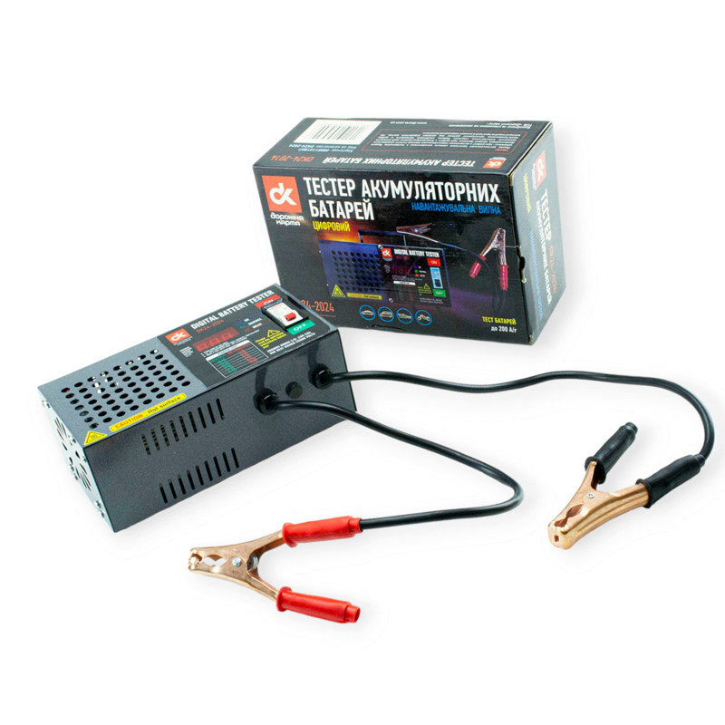 Вилка навантажувальна АКБ 12В до 200ач, цифрова DK, фото 1