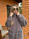 Жіноче пальто із вовни Альпака р.50-60, фото 4