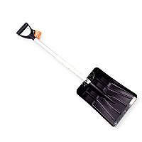 Лопата для снігу 25х94 см алюмінієва трубка з металевою губою LAVITA