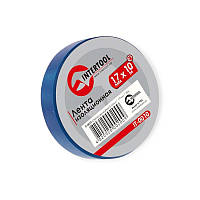 Стрічка ізоляційна 10м х 17мм х 0,15мм синя intertool