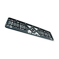 Рамка під номер книжка "bmw" рельєфна хром EurotermiX