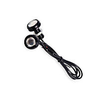 Болти номера - led 12в "червоний" 2шт в чорному корпусі