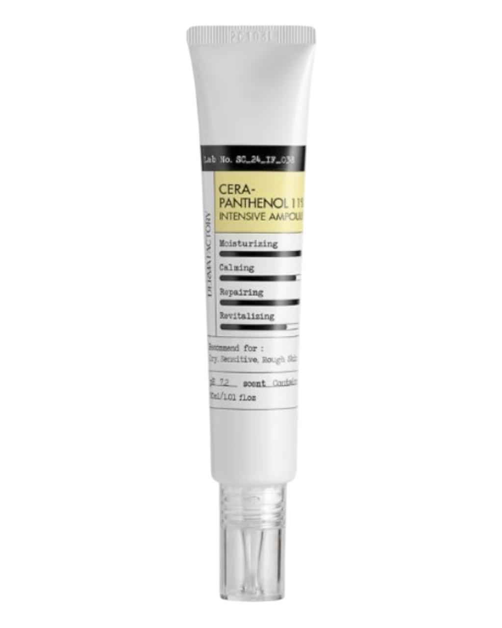 Захисна бар'єрна кремова сироватка Derma Factory Cera - Panthenol 11% Intensive Ampoule 30 мл