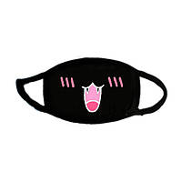 Маска з Мордочкою Emoji anime J K-Pop Seta Decor чорна (6724)
