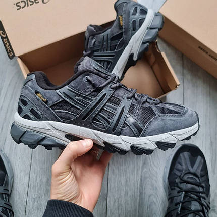 Зимові Чоловічі Кросівки Asics Gel-Sonoma 15-50 Gore-Tex Grey / Асікс Гел-Сонома 15-50 Гор Текс Темно Сірі, фото 1