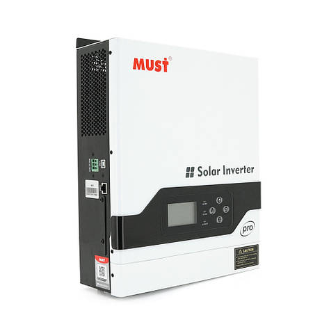 Гібридний інвертор MUST PV18-3224PRO, 3200W, 24V, струм заряду 1-80А, 160-275V, MPPT (80А, 450 Vdc)Parallel, фото 1