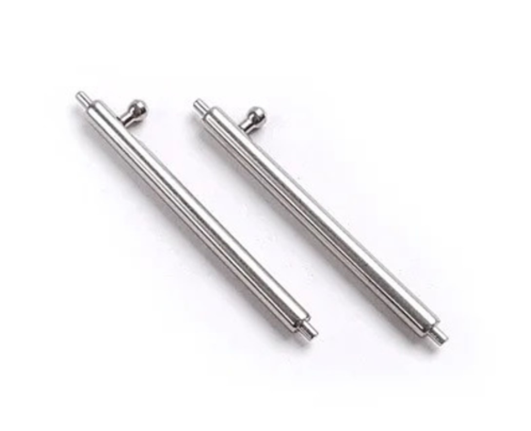 Кріплення із зачепом шпилька втулка-голка для ремінця годинника шириною 22 mm (пара 2 шт), фото 1