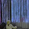 Гірлянда штора від USB, 3x3м, 360LED + пульт, Холодний білий / Новорічна LED гірлянда / Світлодіодна гірлянда, фото 8