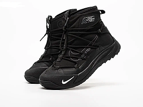 Чоловічі зимові кросівки з хутром Nike ACG Air Terra Antarktik Gore-tex Black чорні водонепроникні, фото 4