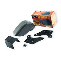 Підлокітник - універсальний пластик/шкірозамінник elegant зсувний сір/сір.