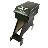 Підлокітник chery amulet чорний з вишивкою (шкірозамінник) Автокомфорт