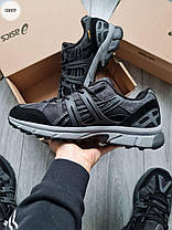 Зимові Чоловічі Кросівки Asics Gel-Sonoma 15-50 Gore-Tex / Асікс Гел-Сонома 15-50 Гор Текс Чорні з Сірим, фото 4