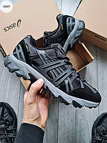 Зимові Чоловічі Кросівки Asics Gel-Sonoma 15-50 Gore-Tex / Асікс Гел-Сонома 15-50 Гор Текс Чорні з Сірим, фото 2