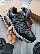 Зимові Чоловічі Кросівки Asics Gel-Sonoma 15-50 Gore-Tex / Асікс Гел-Сонома 15-50 Гор Текс Чорні з Сірим, фото 3