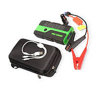 Портативний універс. пуско-зар. пристрій 12v, li-ion акб 16000mah, старт 800а, 2usb перехідники сумк