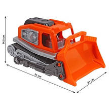 KM9680T Іграшка Бульдозер жовтогарячий ТехноК, фото 2