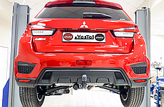 Фаркоп Mitsubishi ASX 2010-2023 (Мітсубісі АСХ) без підрізу бампера