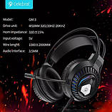Навушники Celebrat GM-3 GAMING LED Black, фото 4