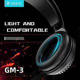 Навушники Celebrat GM-3 GAMING LED Black, фото 5