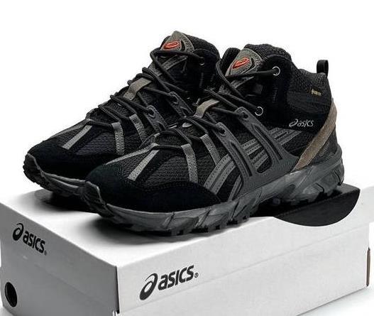 Чоловічі зимові кросівки на хутрі Asics Gel-Sonoma 15-50 Gore-tex Black чорні водонепроникні