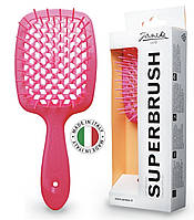 Гребінець для волосся Janeke 1830 Superbrush, малинова