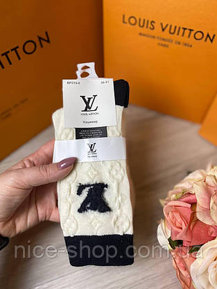 Шкарпетки Louis Vuitton теплі кашемір, фото 5