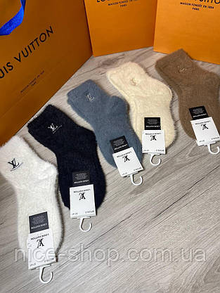 Шкарпетки Louis Vuitton теплі норка, фото 5