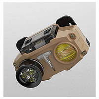 Ліхтар налобний Tesla: діод 3хP35+COB(білий+теплий)+сигнальний RGB, датчик руху, Power Bank,