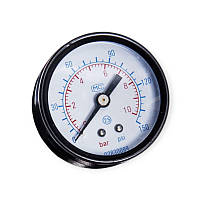 Манометр для блоку підготовки повітря, повітряного фільтра, рег.тиску 1/4" 10 атм airkraft