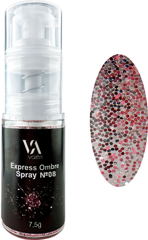 Спрей для ефекту омбре No08 Express Ombre Spray Vaлерi, 7,5 г