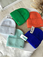 Шапка Ангора з невисокой лопаткой. Шапка Odyssey модель Лестер. Тепла шапка на флісі