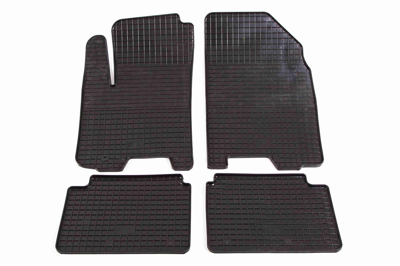 Килимки салону Aveo 04-гумові "ДзРТІ" (Lacetti 04- Daewoo Gentra 13-, 4 шт.), фото 1