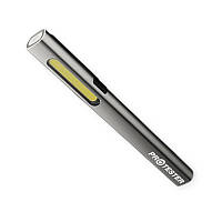 Ліхтар інспекційний 2w cob + 1w smd, акб li-ion 2200 маг, usb type-c, магніт, 2 режими алюмінієвий