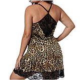 Пеньюар із м’якого бавовняного атласу з мереживом – розміри від S до 9XL – комфортний пеньюар для сну та відпочинку, фото 8