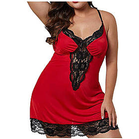 Пеньюар із м’якого бавовняного атласу з мереживом – розміри від S до 9XL – комфортний пеньюар для сну та відпочинку